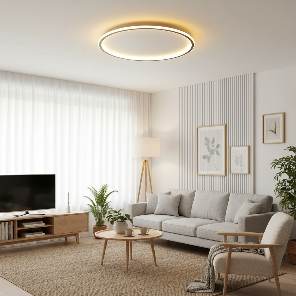 Stylish LED Ceiling Light in Scandinavian Design
